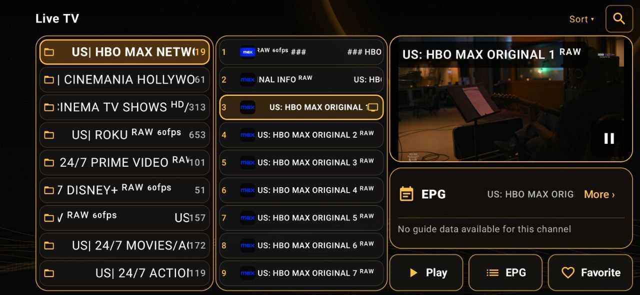 WORLD 4K PLAYER Live TV